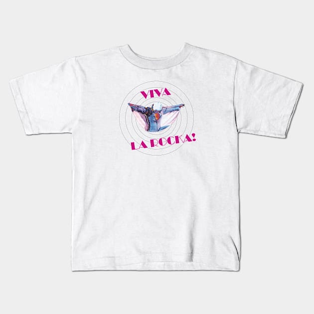 Viva La Rocka - Elvis Kids T-Shirt by earth angel